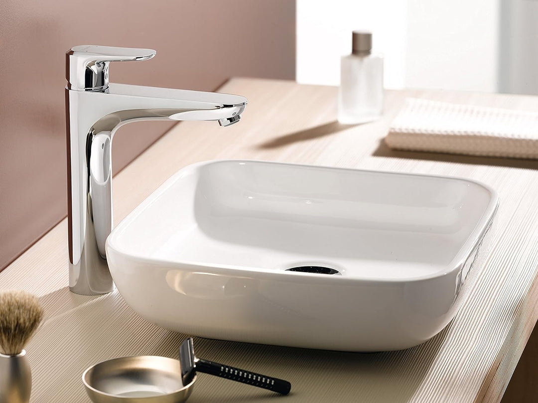 Hansgrohe 14080000 Ecos L Einhebel-Waschtischmischer, Mischbatterie: Messing, Taille XL - sans bonde