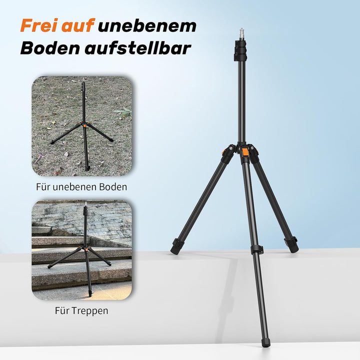 XXZU 210cm/83in Lichtstativ mit Kugelkopf, Kamera Beleuchtungsstativ Umkehrbares Tragbares Studio-Be