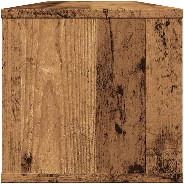 vidaXL Wandschrank Altholz-Optik 101x30x29 cm Holzwerkstoff, Schrank, Wohnzimmerschrank, Lagerschran