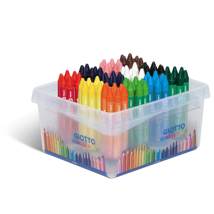 Giotto 5247 00 - Cera Maxi 96-er Schulbox, farbig sortiert