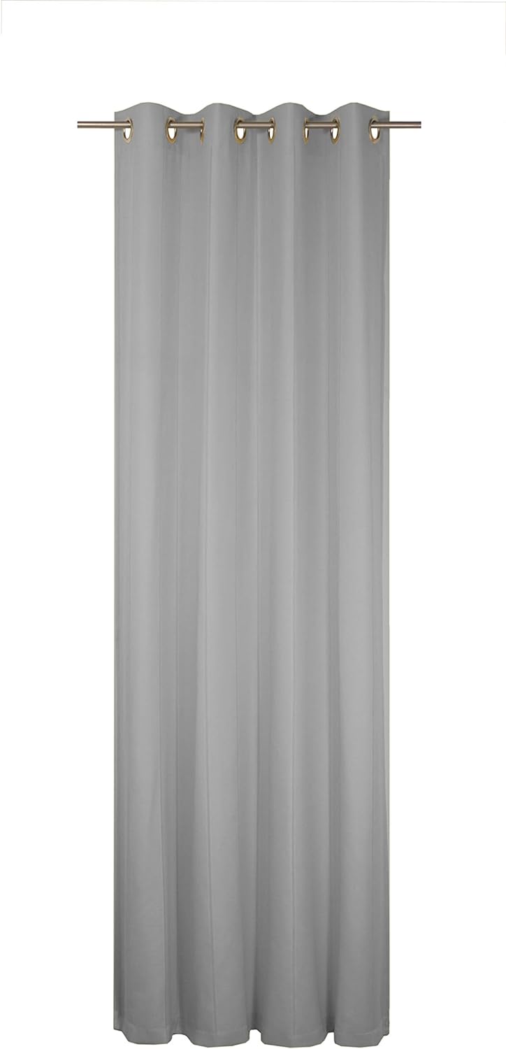 Wirth Fertigschal Felsted mit Ösen, Polyester, Grau, 180 x 132 cm Grau 180 x 132 cm, Grau 180 x 132