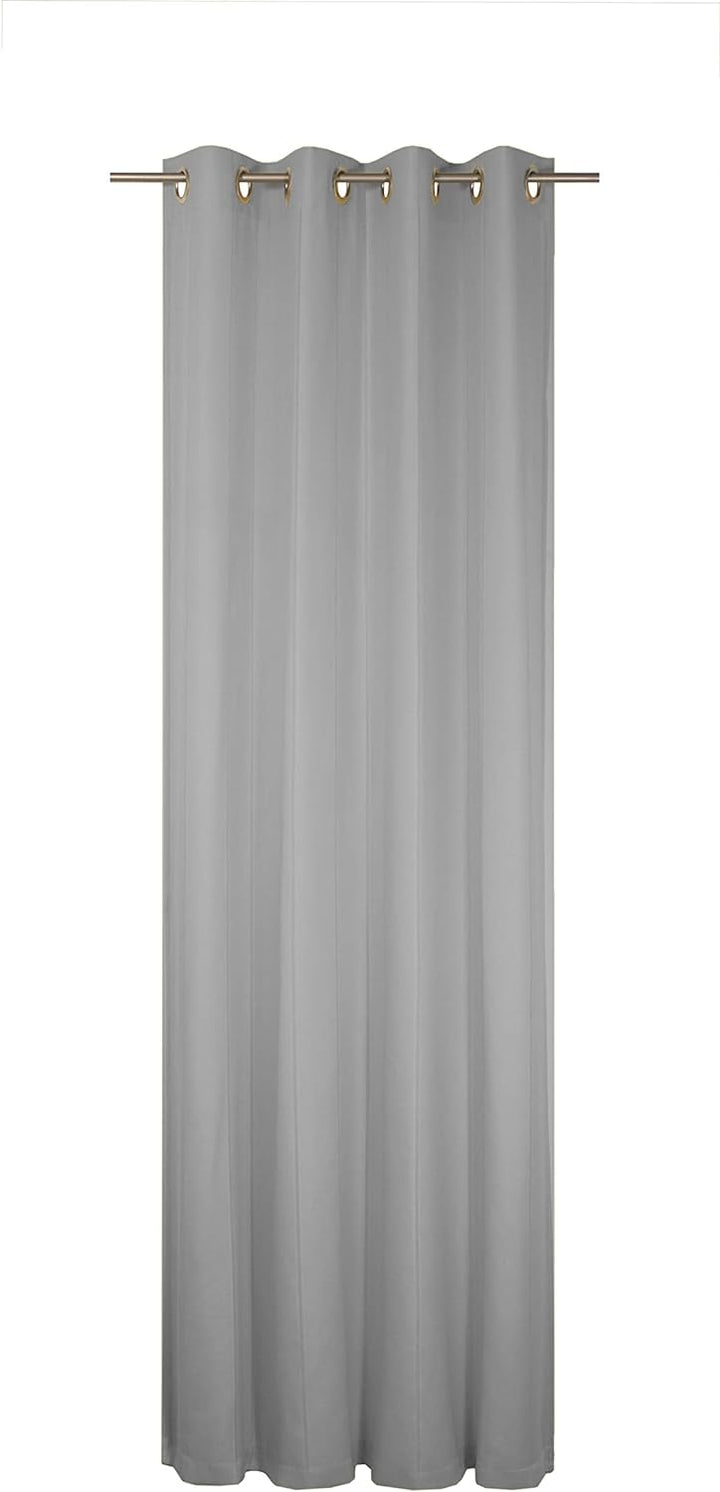 Wirth Fertigschal Felsted mit Ösen, Polyester, Grau, 180 x 132 cm Grau 180 x 132 cm, Grau 180 x 132