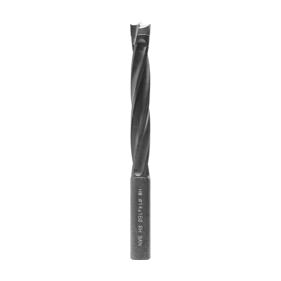 ENT 26409 Holzspiralbohrer mit HW-Kopf, Schaft (S) 14 mm, Durchmesser (D) 14 mm, NL 105 mm, L 160 mm