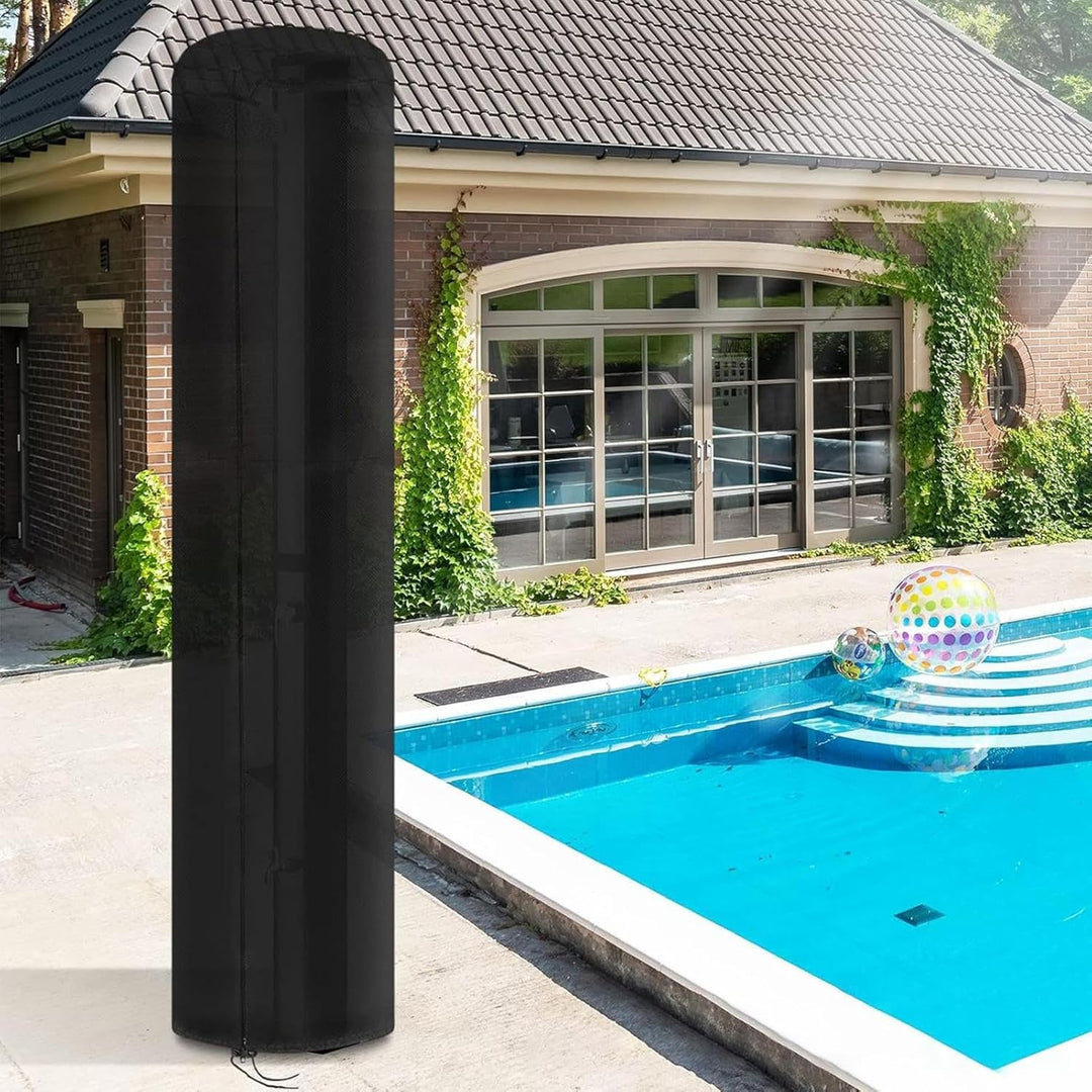 Solar-Duschabdeckung für den Aussenbereich, 66,3 x 216,6 cm, wasserdichter Schutz, 420D Oxford-Stoff