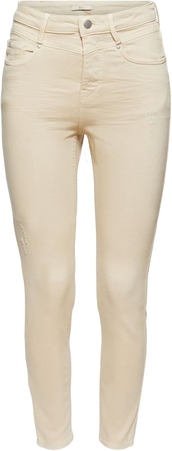 ESPRIT Damen Hose 27W / 32L Beige, 27W / 32L Beige