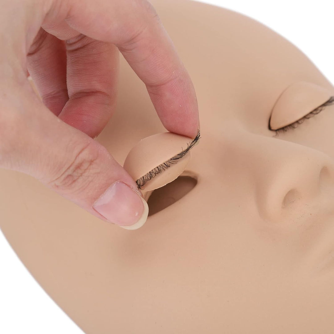 Wimpern-Mannequin-Kopf, Wimpernverlängerungs-Trainings-Mannequin-Kopf, Weiches Silikon, Abnehmbare A