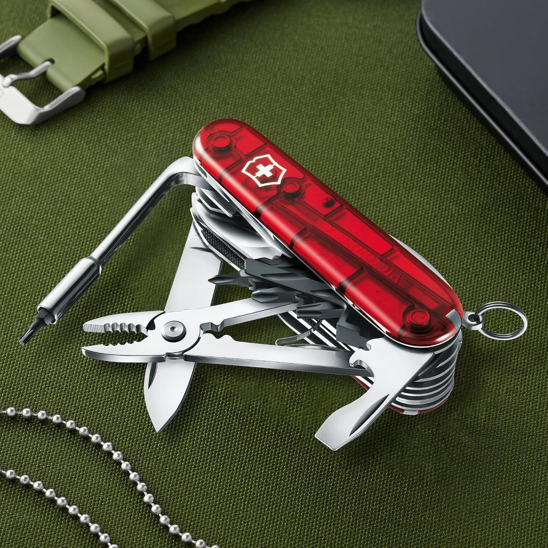 Victorinox Taschenmesser Cyber Tool L (39 Funktionen, Metallfeile, Bit-Schlüssel, Kugelschreiber, Za
