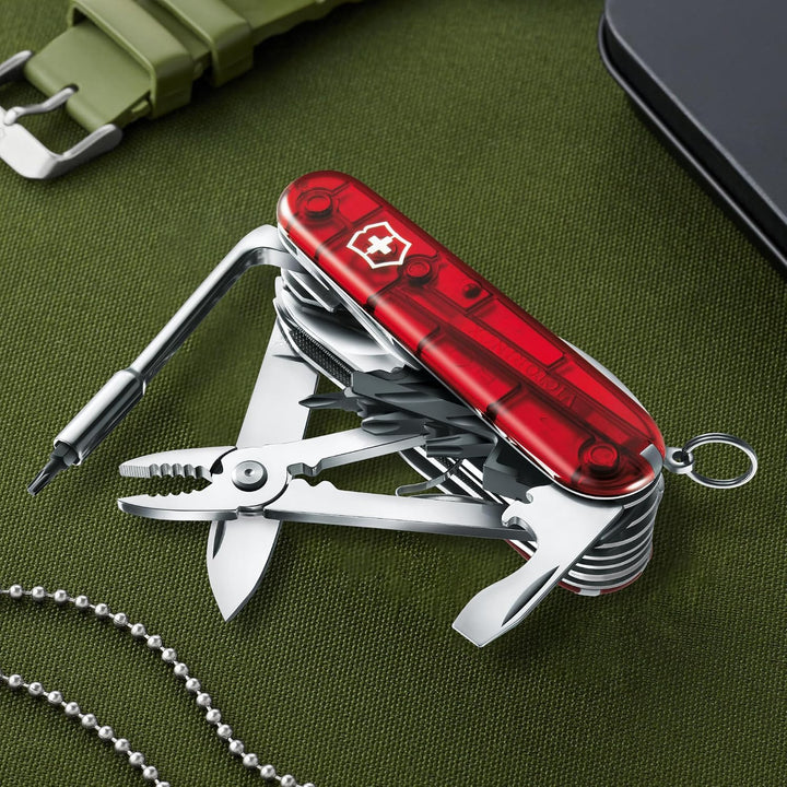 Victorinox Taschenmesser Cyber Tool L (39 Funktionen, Metallfeile, Bit-Schlüssel, Kugelschreiber, Za