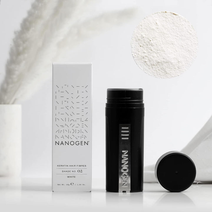 Nanogen Hair Thickening Fibres White 30g weiss 30 g (1er Pack), weiß 30 g (1er Pack)
