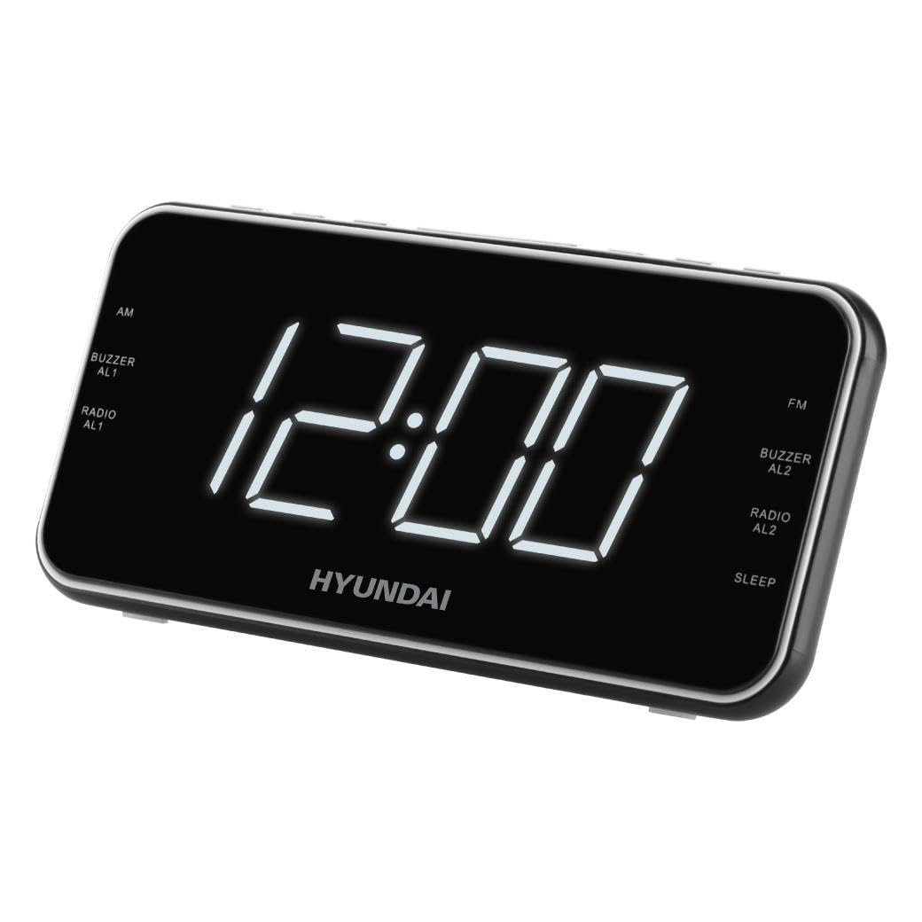 HYUNDAI Radiowecker HYURAC521 I LED Display I Digitaler FM/AM Tuner I Wecker I Radio I Snooze