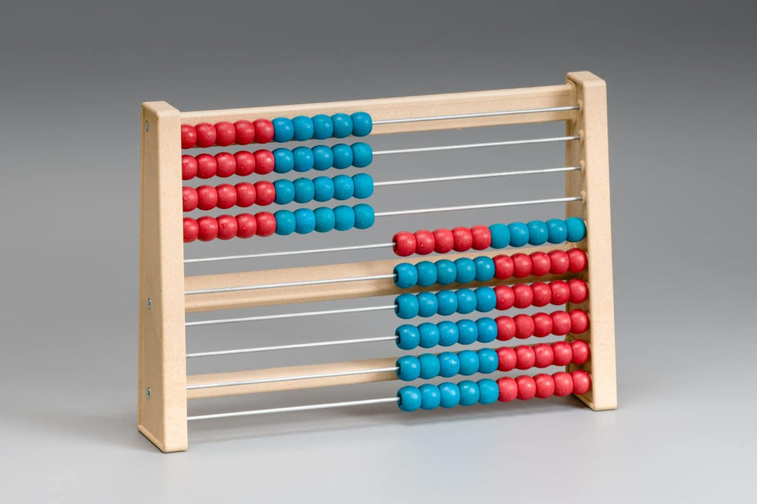 WISSNER® aktiv Lernen- Rechenrahmen rot/blau - RE-Wood® (Packung mit 2) Small (Packung mit 2), Small