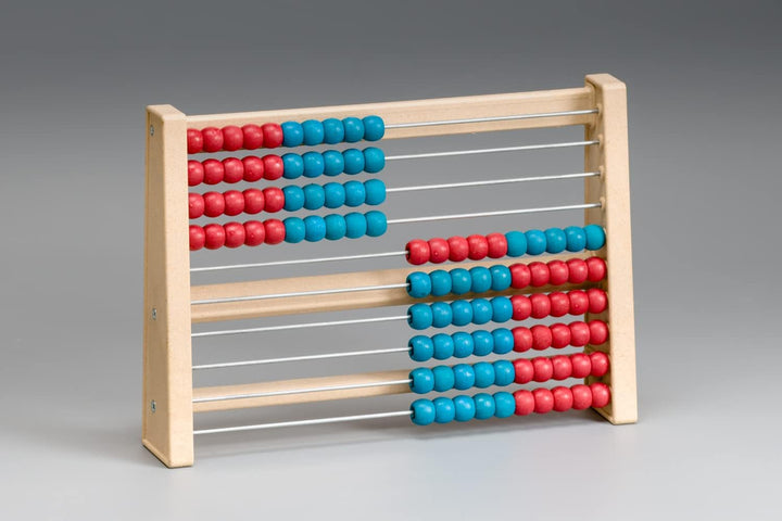 WISSNER® aktiv Lernen- Rechenrahmen rot/blau - RE-Wood® (Packung mit 2) Small (Packung mit 2), Small