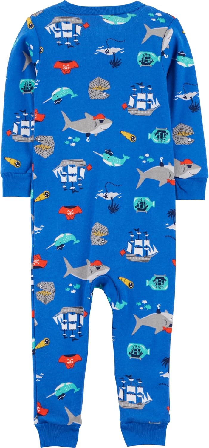 Simple Joys by Carter's Baby - Jungen 3-Pack Snug Fit Footless Cotton Pajamas Schlafstrampler (3er P
