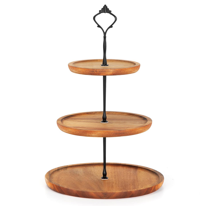 Etagere Tortenständer/Cupcake Ständer aus Holz | Kuchenplatte Kuchenständer Halter Servierständer mi