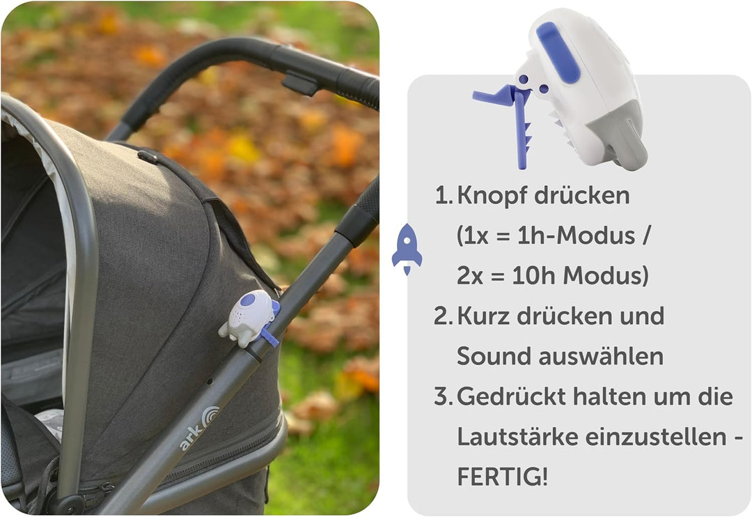Wooshh by Rockit Rocker - wiederaufladbarer, tragbarer Schlafberuhiger/Einschlafhilfe mit 8 beruhige