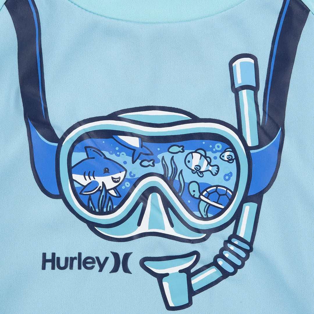 Hurley Jungen Hrlb Scuba 3pc Set Board-Shorts 3 Jahre Grün (Aurora Green), 3 Jahre Grün (Aurora Gree