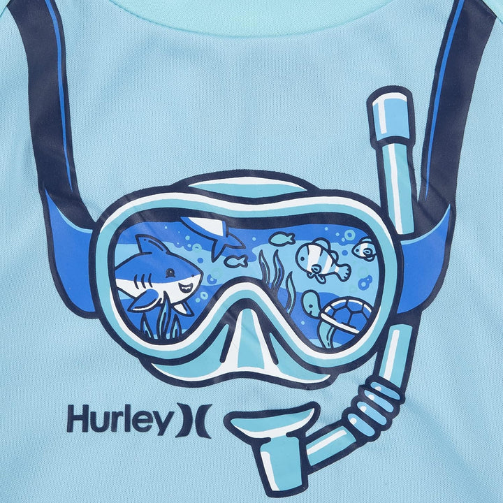 Hurley Jungen Hrlb Scuba 3pc Set Board-Shorts 3 Jahre Grün (Aurora Green), 3 Jahre Grün (Aurora Gree