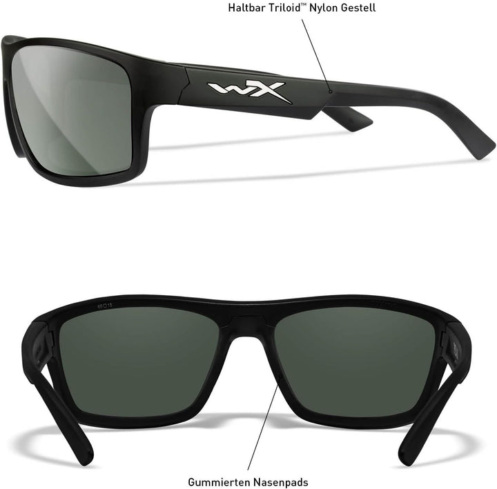 Wiley X | WX PEAK | Sonnenbrille Herren | Sonnenbrille Verspiegelt | Ideal bei Outdoor-Aktivitäten |