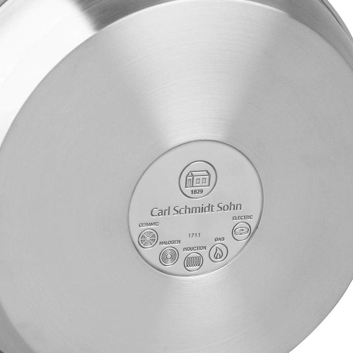 CS Kochsysteme 043193 Kochgeschirr, Edelstahl, Durchmesser 24 cm, silber, 24 x 24,3 x 19,39 cm 24 x