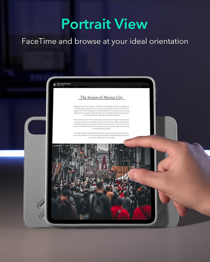 ESR Hülle für iPad Air 11 Zoll M4/M3/M2, iPad Air 8/7/6/5/4 (2026/2025/2024/2022/2020), drehbare Hül