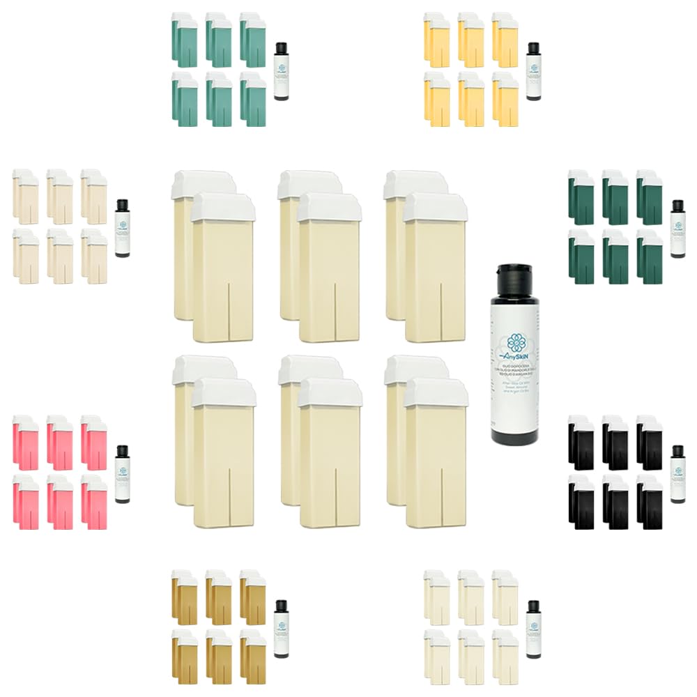 Roll-on Enthaarungswachs mit Fettlöslichkeit, 100 ml, Nachfüllpackung für Handstück, Wachserhitzer,