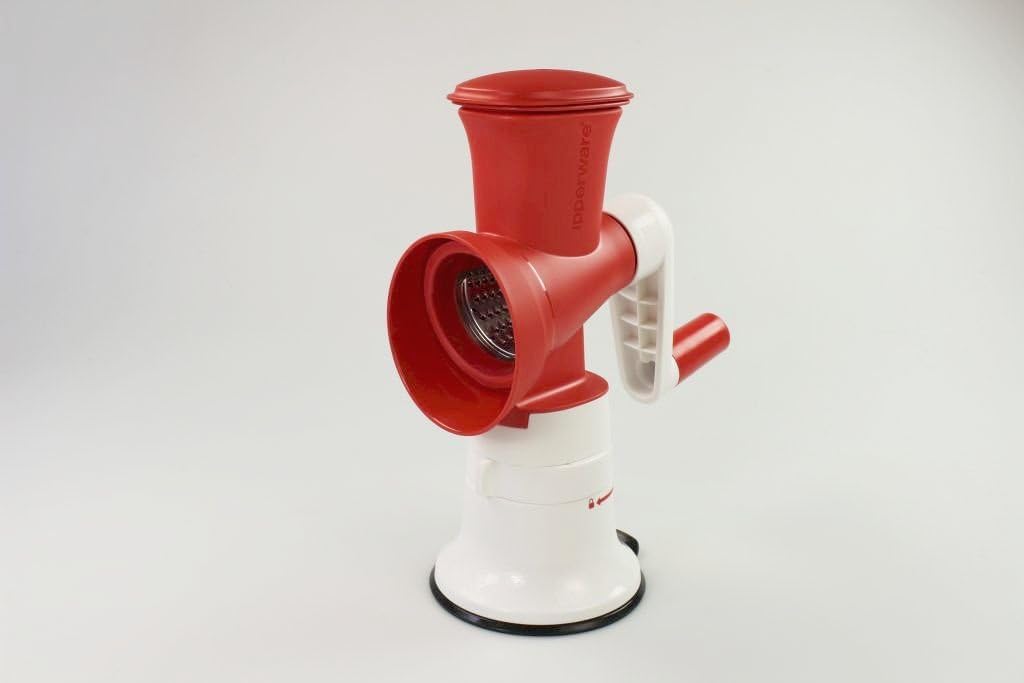 TUPPERWARE Chef Profi-Chef Mahlwerk rot-weiss 1x feine Reibe Faschier Meister