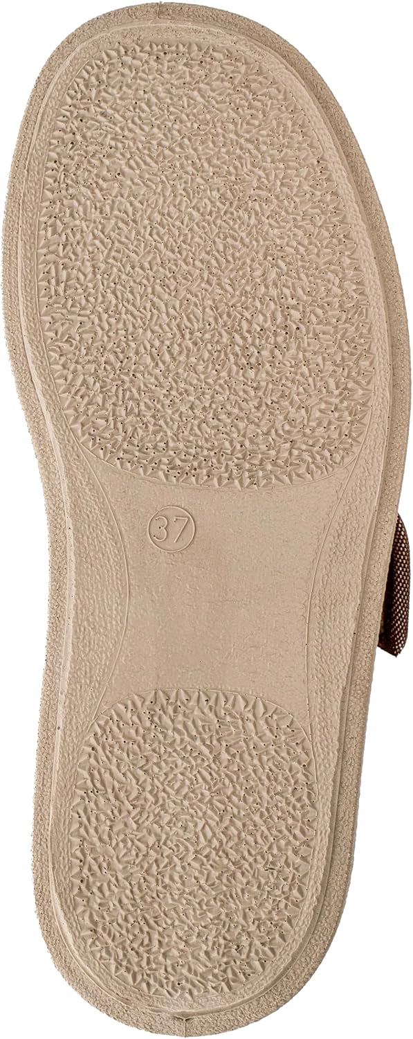 Fischer Damen Ortho Flache Hausschuhe 38 EU Beige Sand 806, 38 EU Beige Sand 806