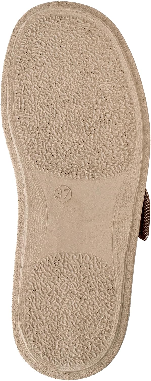 Fischer Damen Ortho Flache Hausschuhe 48 EU Beige Sand 806, 48 EU Beige Sand 806