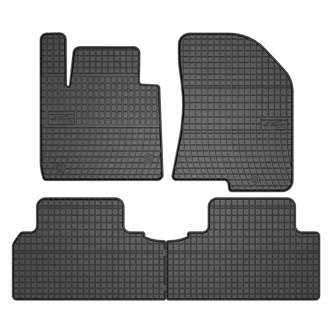 FROGUM EL Toro Gummimatten Ganzjähriges-Set von Autofussmatte Auto Fussmatten für Kia Carens IV 2013