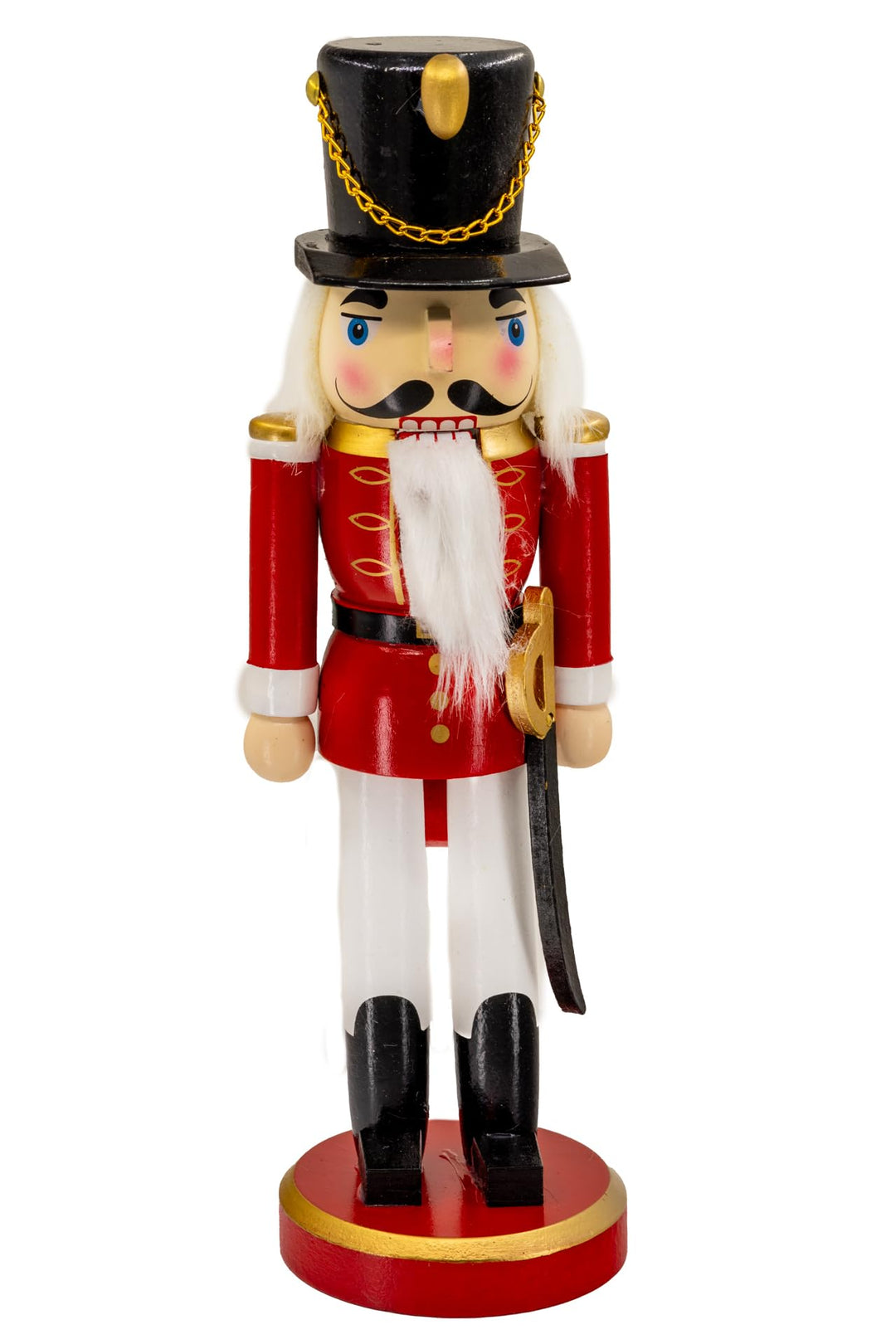 Kaladia Deko Nussknacker Figur Soldat aus Holz – Höhe: 26 cm – traditionelle Weihnachtsnussknacker i