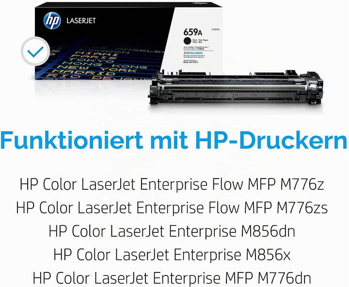 HP 659A (W2010A ) Original Tonerkartusche Schwarz (Kompatibel mit: HP LaserJet Druckern)