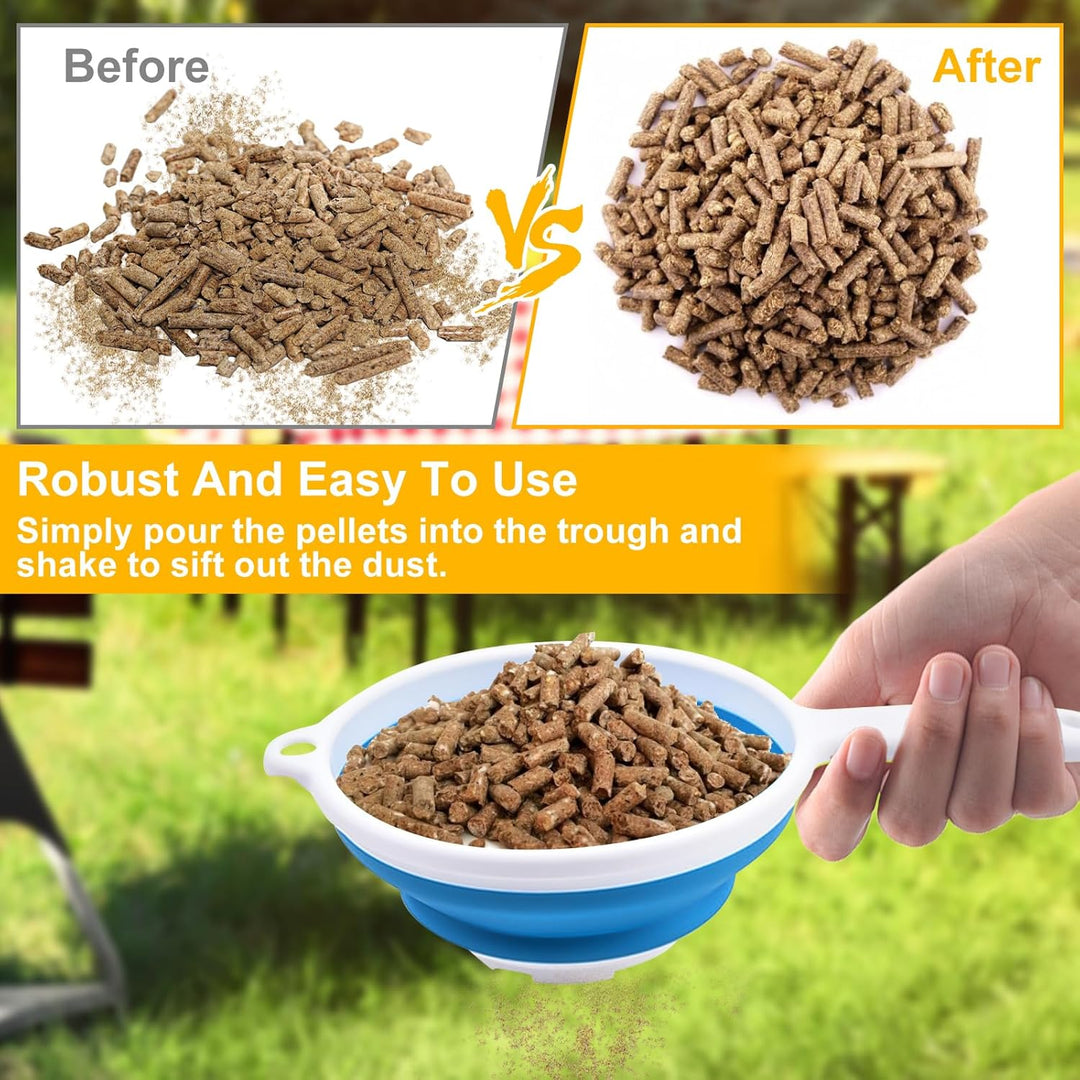3 x Holzpelletsieb, Pelletsieb, geeignet für Traeger Pellets Pit Boss Pellets, Schmutzsieb für Pelle