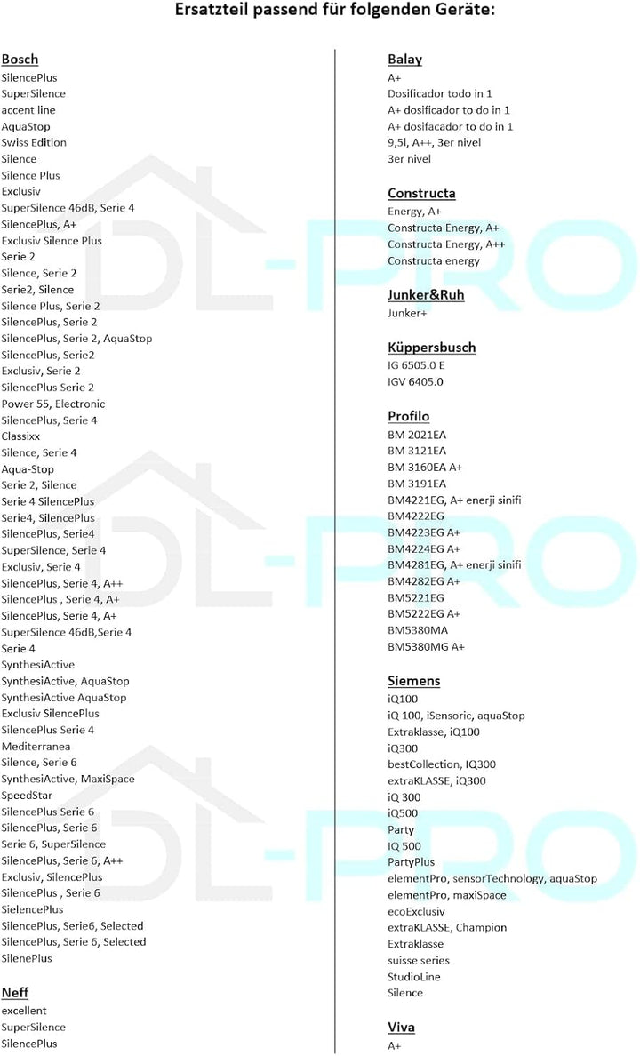 DL-pro Türdichtung für Bosch Siemens 704396 00704396 Dichtung Schürzendichtung unten für Geschirrspü