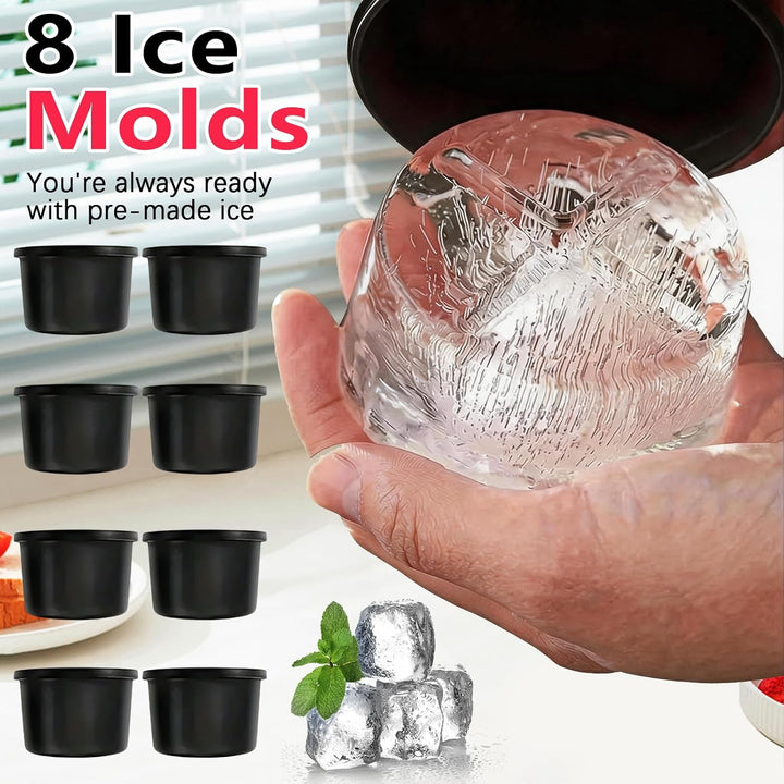 Rasiereis Aufsatz für Kitchen Aid Standmixer, Zubehör für Eismaschine mit 8 Eisformen, Rasiereis Auf