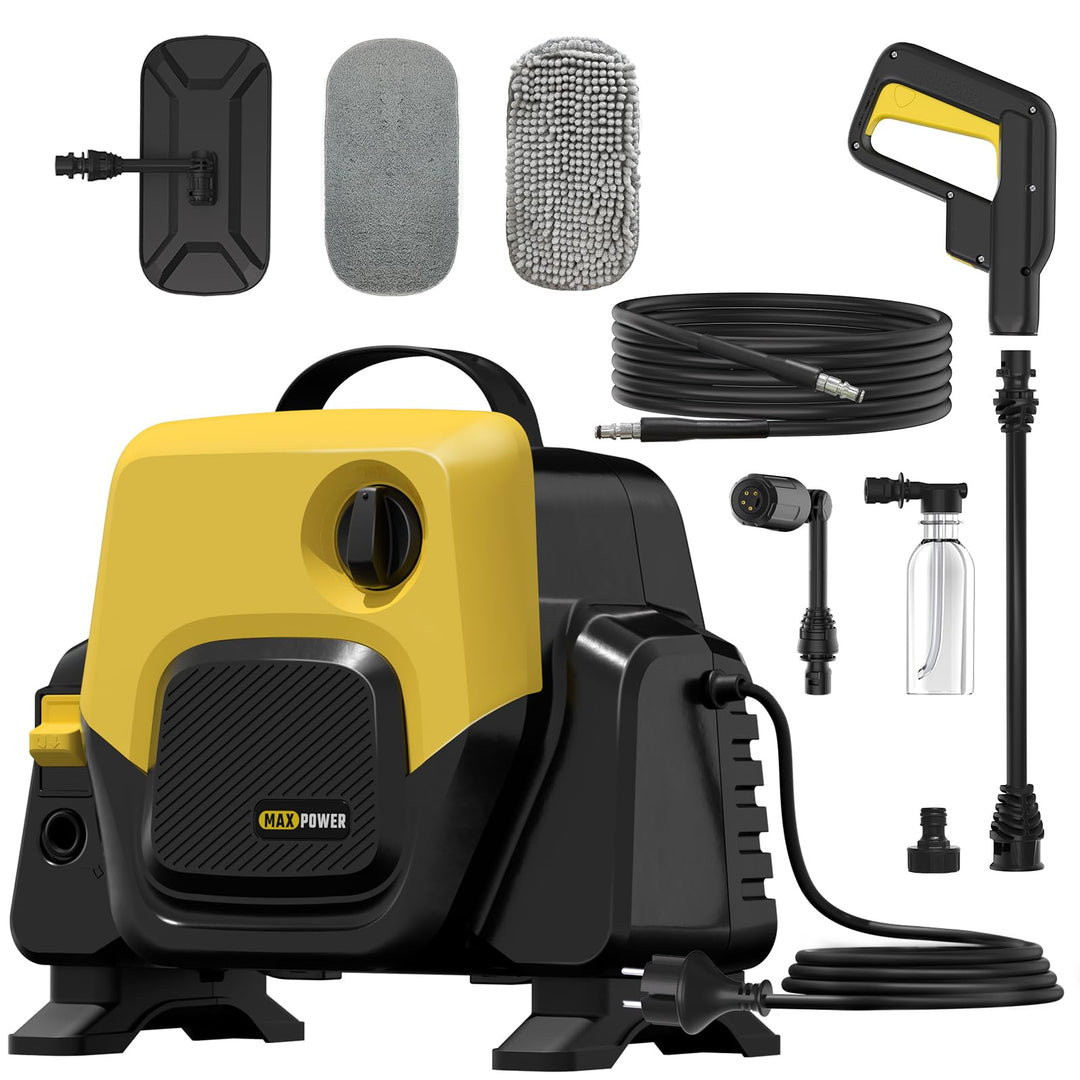 Hochdruckreiniger mit 5-in-1Düse,Pressure Washer Druck Max100 bar,480 L/h Fördermenge, 5m Hochdrucks