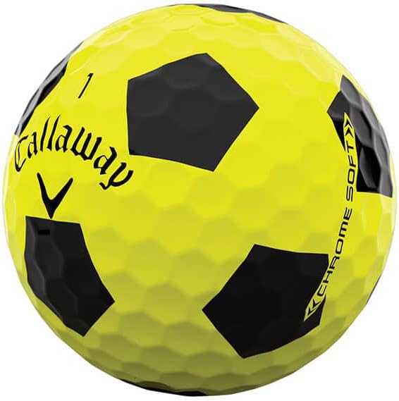 Callaway Golf Chrome Soft Golfbälle (Serie 2022) Truvis Yellow, Truvis Yellow