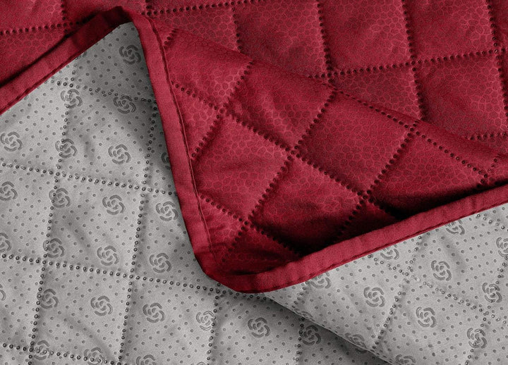 BIANCHERIAWEB Antirutsch-Sofabezug, wasserdicht, gesteppt, Python, Imperial, 3-Sitzer, Bordeaux Bord