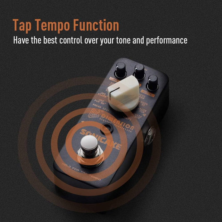 SONICAKE Modulation Gitarre Effektpedal 11 Modus für Phaser Flanger Chorus Tremolo Vibrato Autowah u