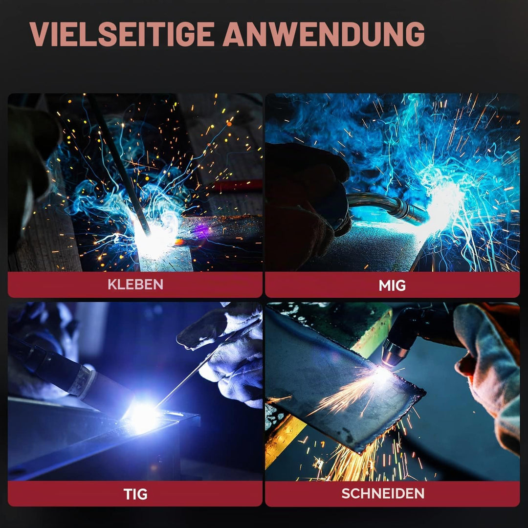 ARCCAPTAIN Schweisshelm Automatik Real Colour Vollautomatik Schweisshelme mit Extra Grossem Sichtfel
