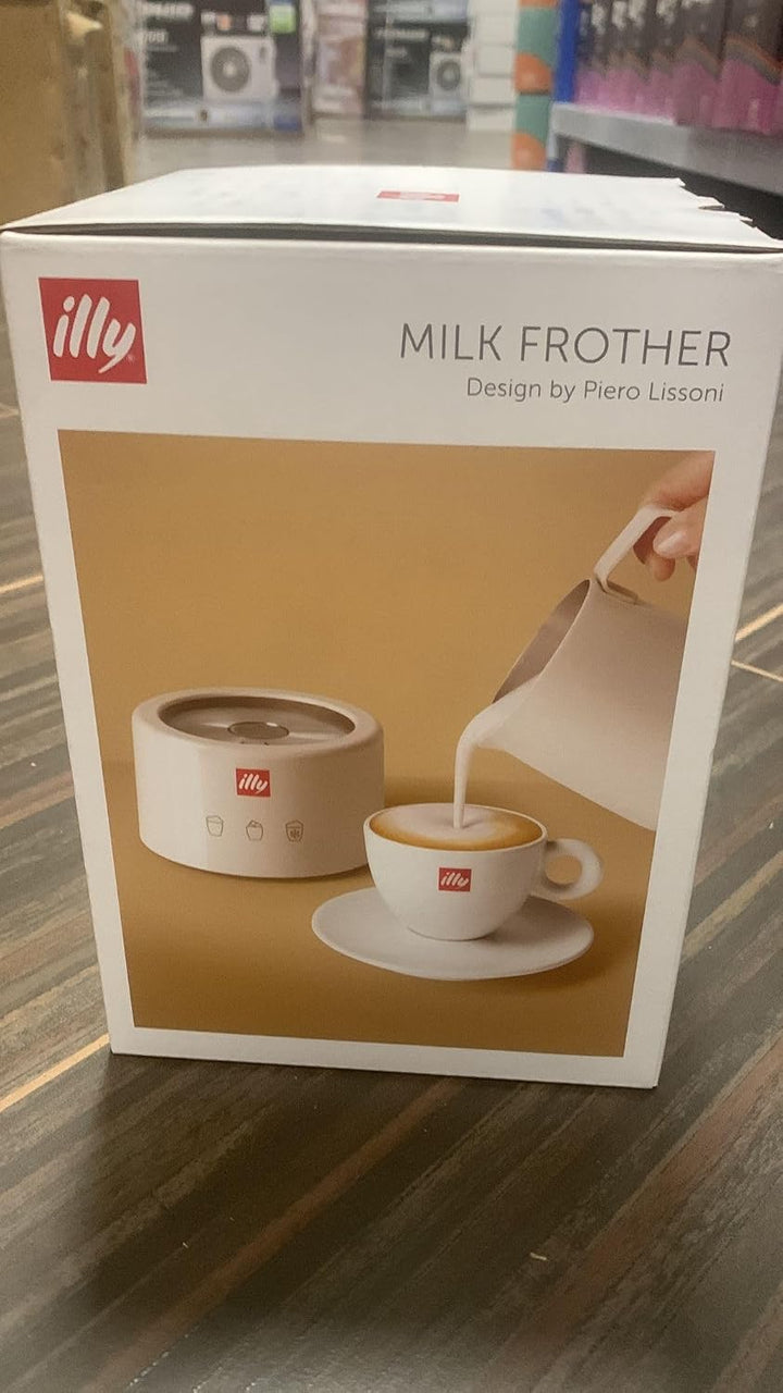 illy Milk Frother elektrischer Milchaufschäumer für heisse und kalte Milchschaum und heisse Schokola