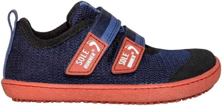 Sole Runner Unisex Kinder Puck 4 Sneaker, Navy Orange, 35 EU