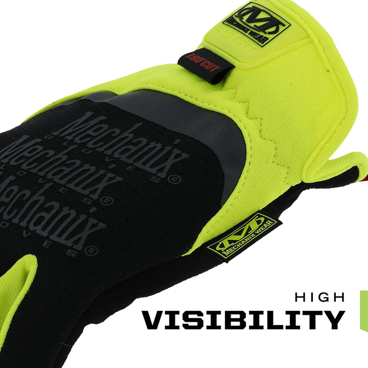 Mechanix Wear FastFit® E5 Handschuhe (Medium, Schwarz/Fluoreszierendes Gelb) M (1er Pack), M (1er Pa