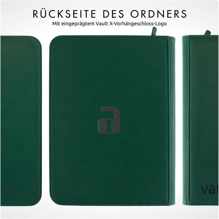 Vault X Premium eXo-Tec Zip Heftmappe - 9 Fächer Sammelkarten Trading Cards Mappe - 360 Fächer mit S