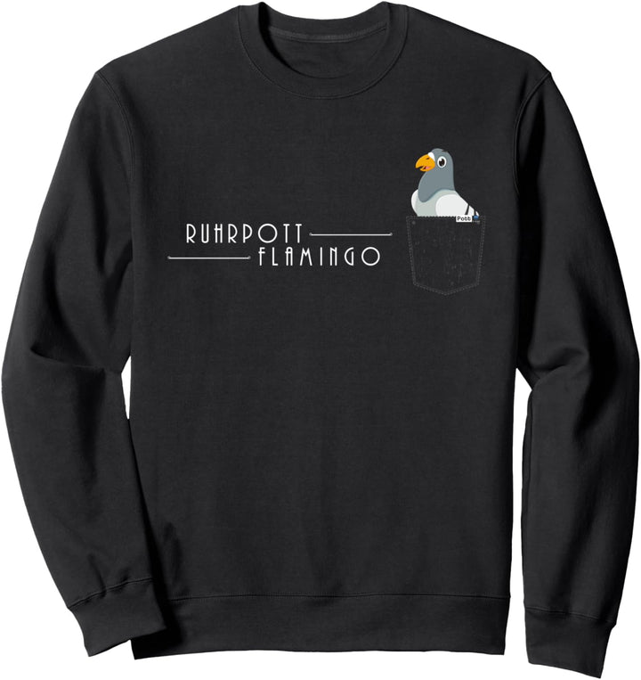 Ruhrgebiet Ruhrpott Flamingo Taube lustig Tasche Geschenk Sweatshirt