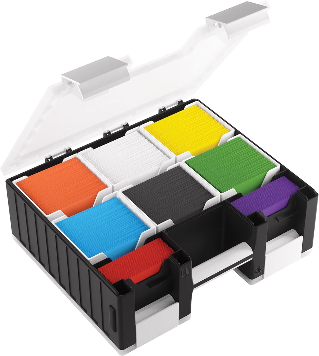 Gamegenic, Game Castle Black/White/Clear, Aufbewahrungstasche für Karten und Spielzubehör mit option