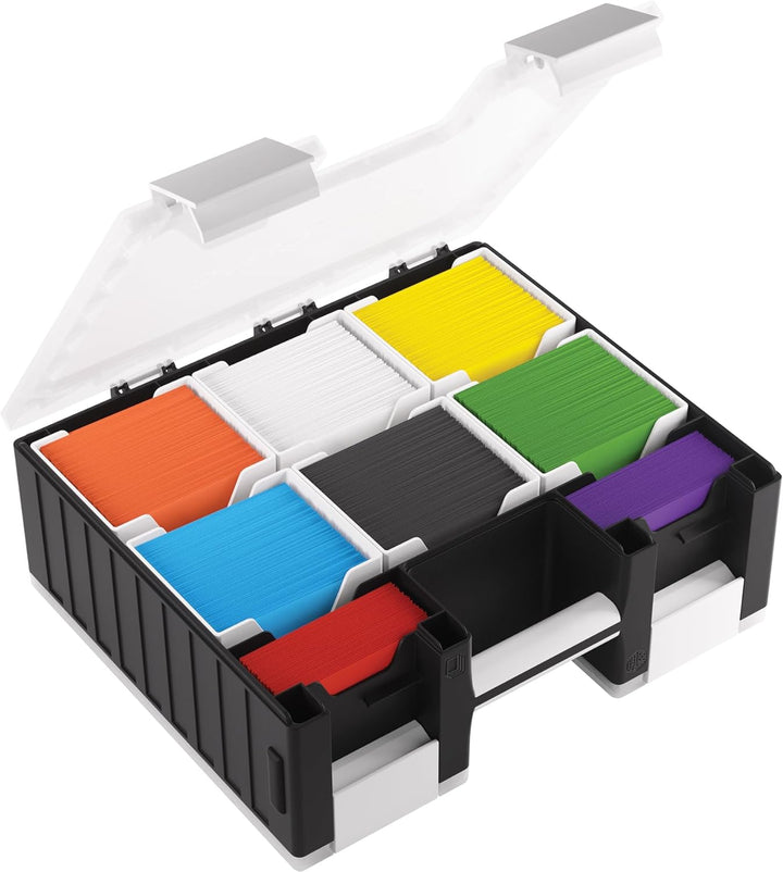 Gamegenic, Game Castle Black/White/Clear, Aufbewahrungstasche für Karten und Spielzubehör mit option
