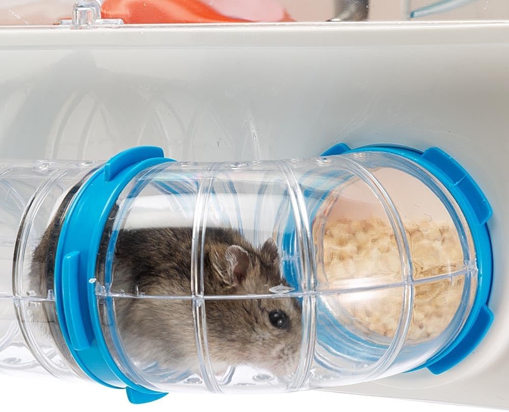 Ferplast Hamsterkäfig, COMBI 1 Nagerkäfig, Kleintierkäfig, Hamsterzubehör inklusive, 40 x 33 x h 23