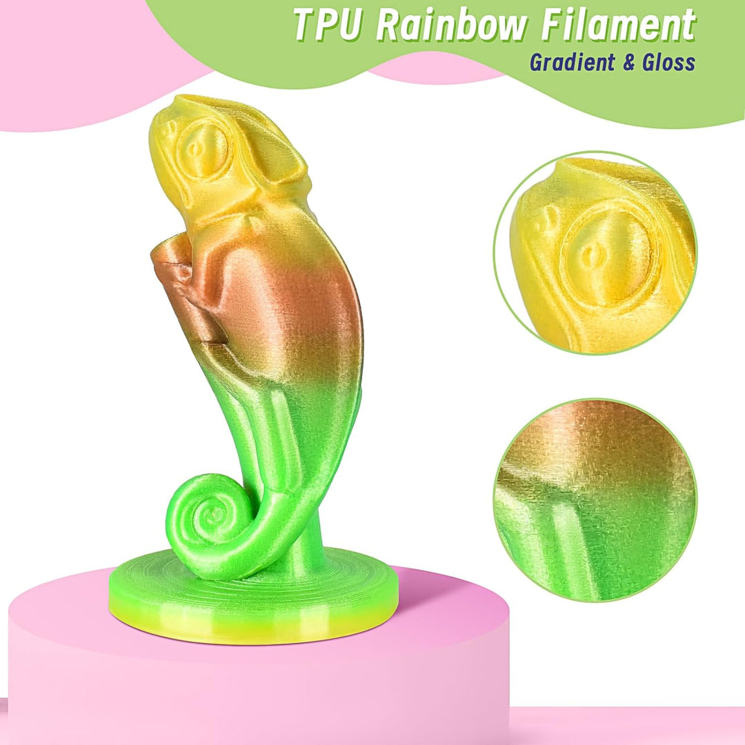 ERYONE TPU Filament 1.75mm, 3D Drucker Filament,Flexible TPU Weiches Filament, TPU 95A, Massgenauigk