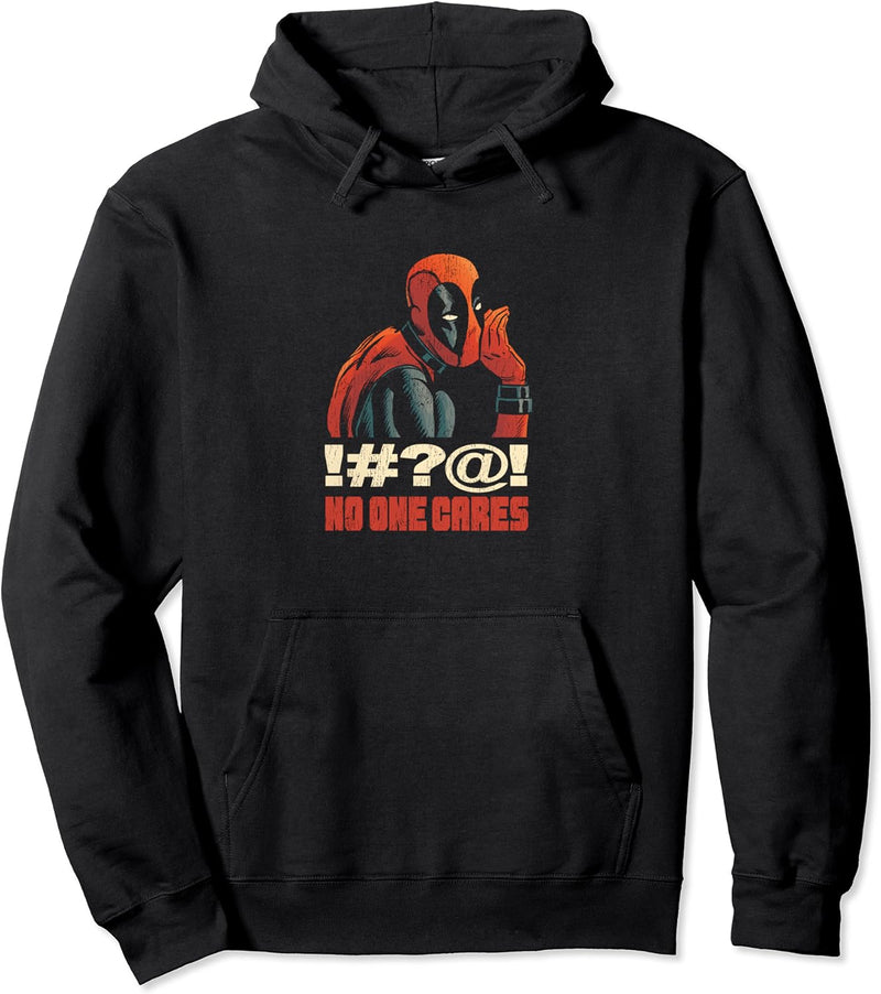 Marvel Deadpool 30th No One Cares Pullover Hoodie