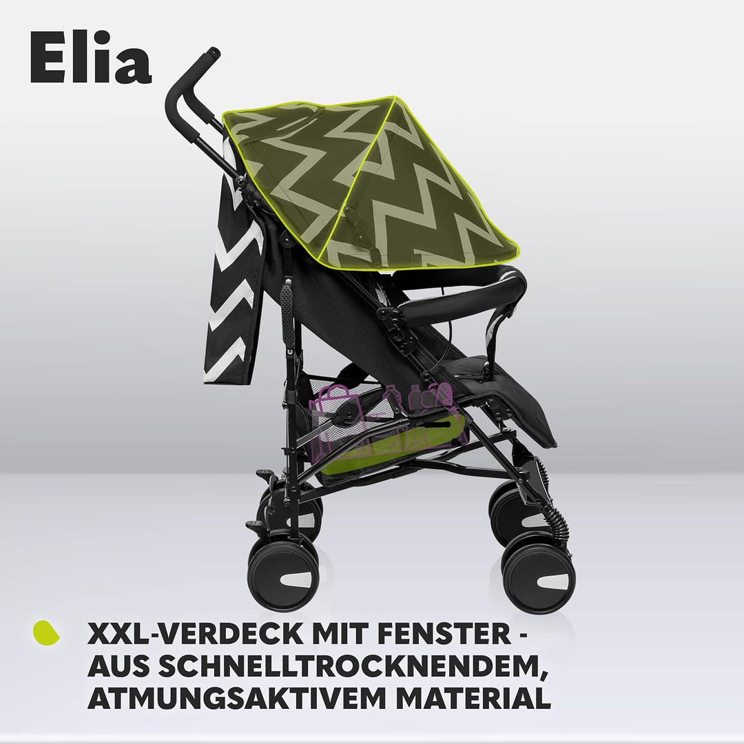 LIONELO Elia Buggy Klein Zusammenklappbar Kinderwagen Bis 15 Kg, Rücken Und Fussstützenverstellung H